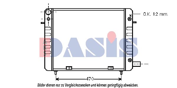 AKS DASIS Radiaator,mootorijahutus 150960N